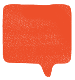 Speechbubble orange